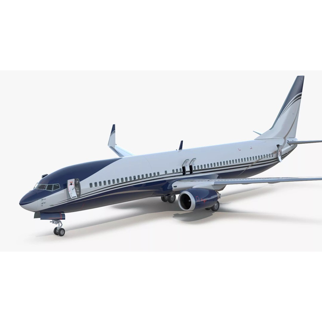 Boeing 737-900 ER 3D Model – Detailed Commercial Aircraft with Cabin and Doors - View 11