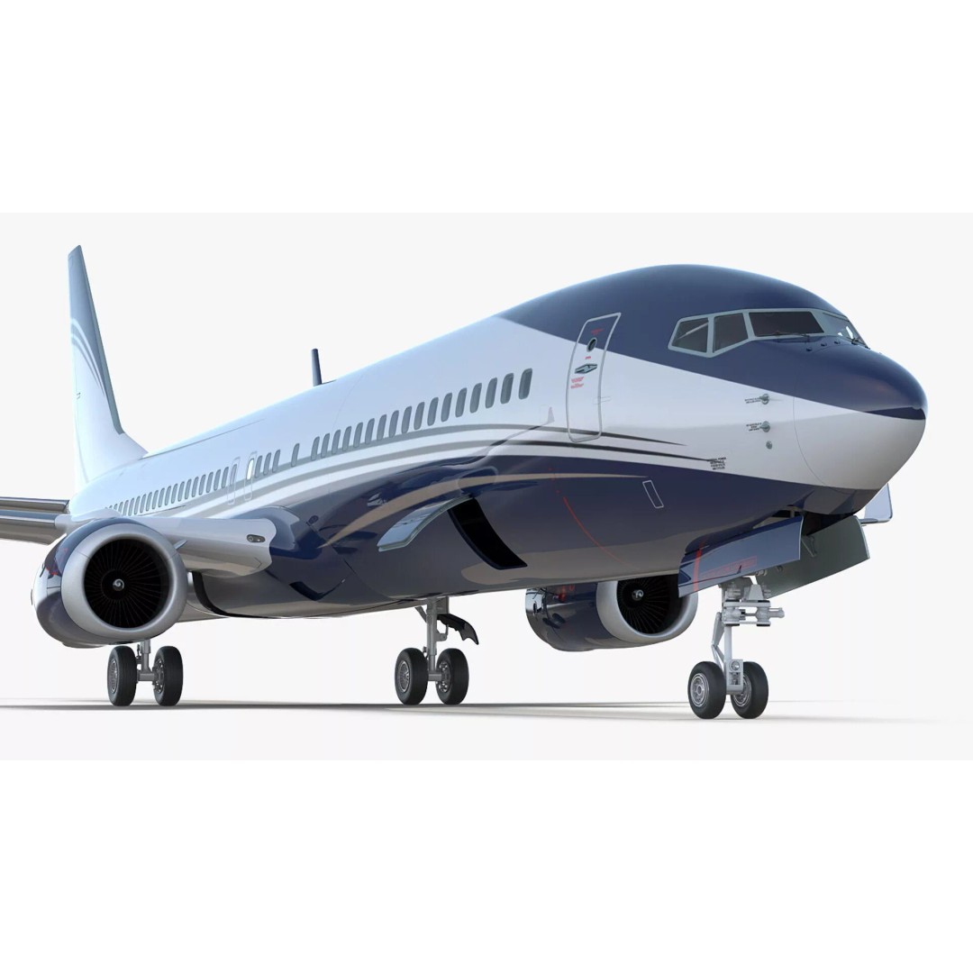 Boeing 737-900 ER 3D Model – Detailed Commercial Aircraft with Cabin and Doors - View 14