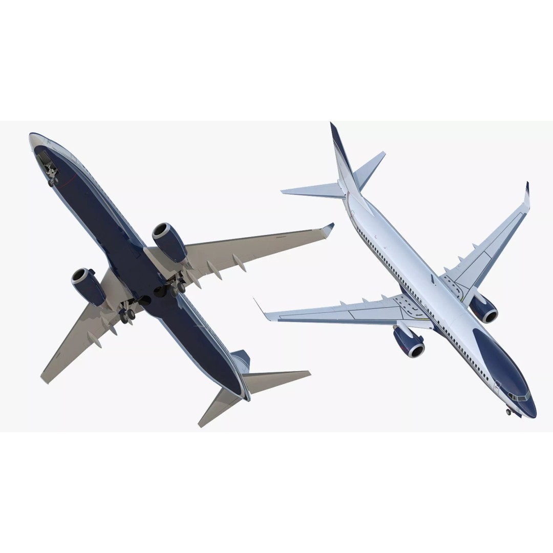 Boeing 737-900 ER 3D Model – Detailed Commercial Aircraft with Cabin and Doors - View 17