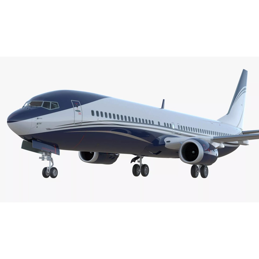 Boeing 737-900 ER 3D Model – Detailed Commercial Aircraft with Cabin and Doors - View 2