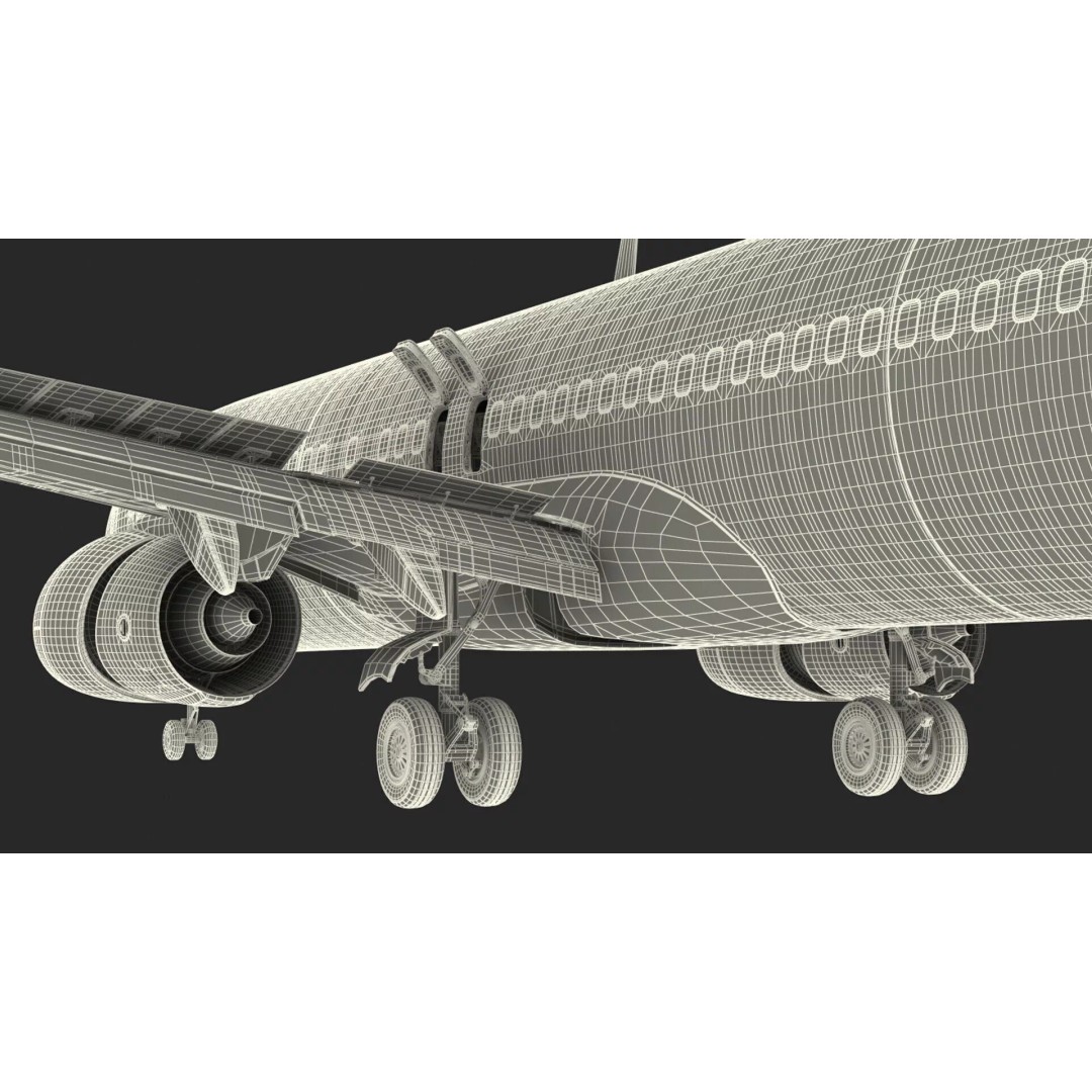 Boeing 737-900 ER 3D Model – Detailed Commercial Aircraft with Cabin and Doors - View 39
