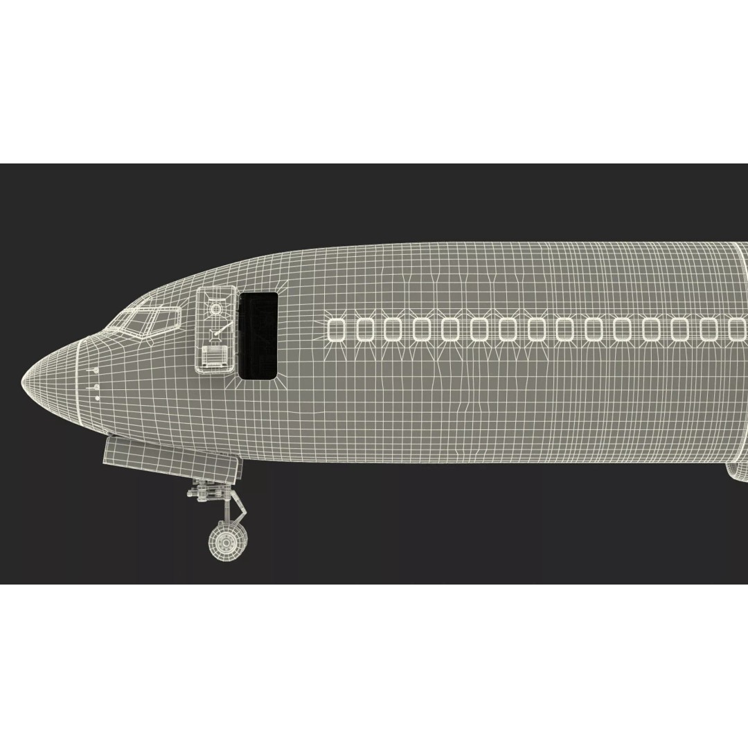 Boeing 737-900 ER 3D Model – Detailed Commercial Aircraft with Cabin and Doors - View 40