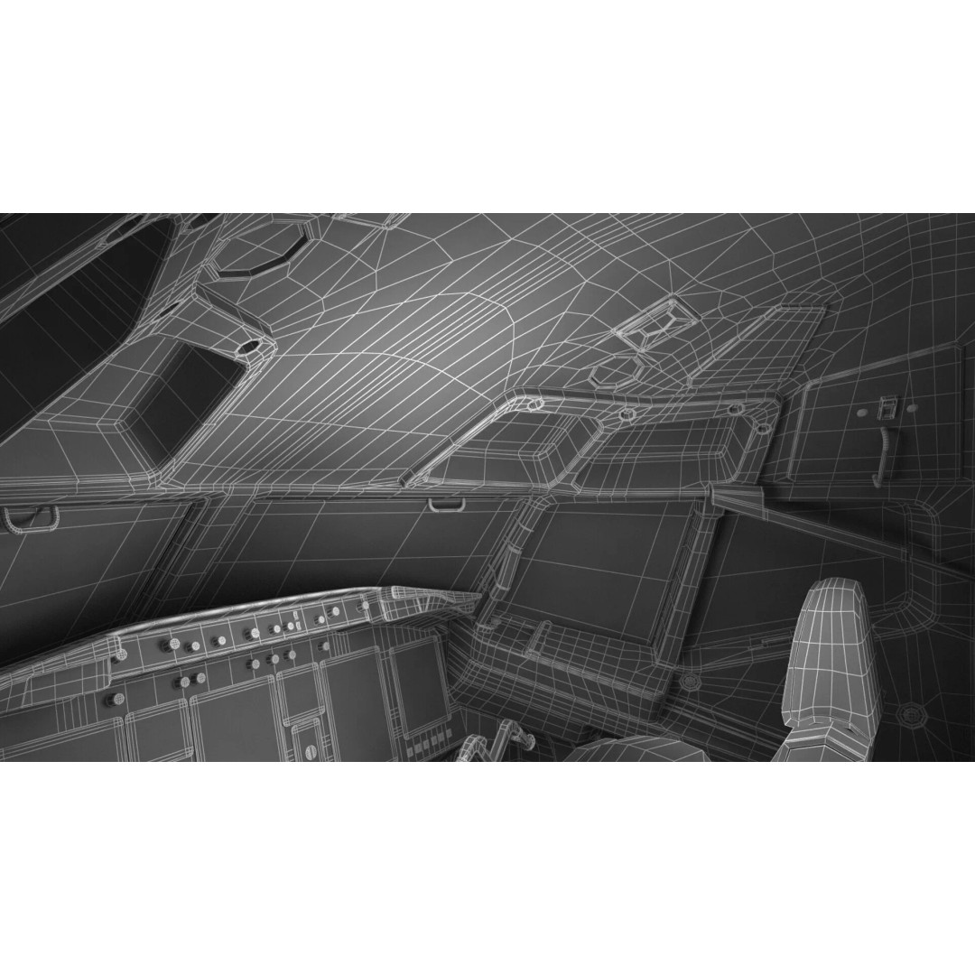 Boeing 737-900 ER 3D Model – Detailed Commercial Aircraft with Cabin and Doors - View 43