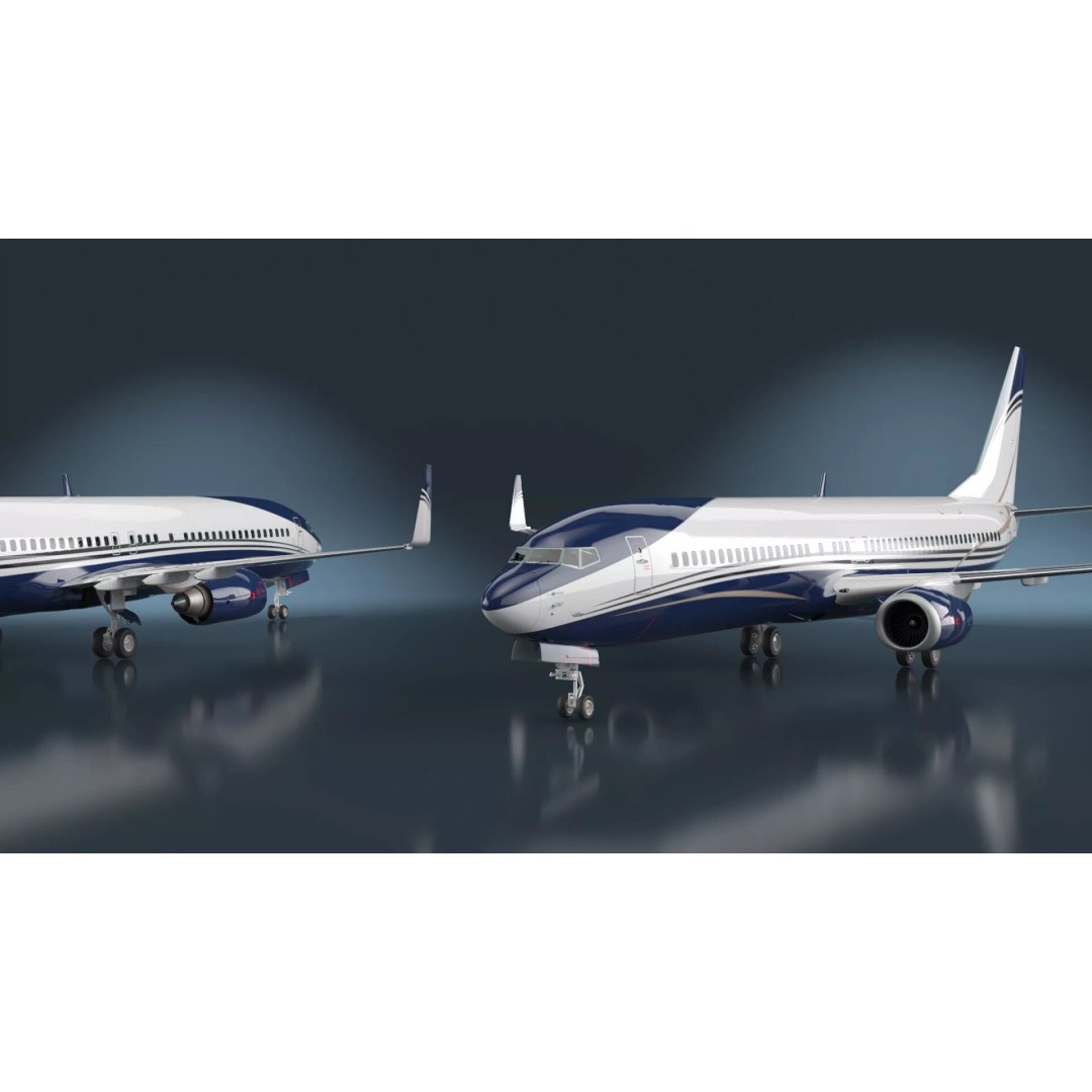 Boeing 737-900 ER 3D Model – Detailed Commercial Aircraft with Cabin and Doors - View 6