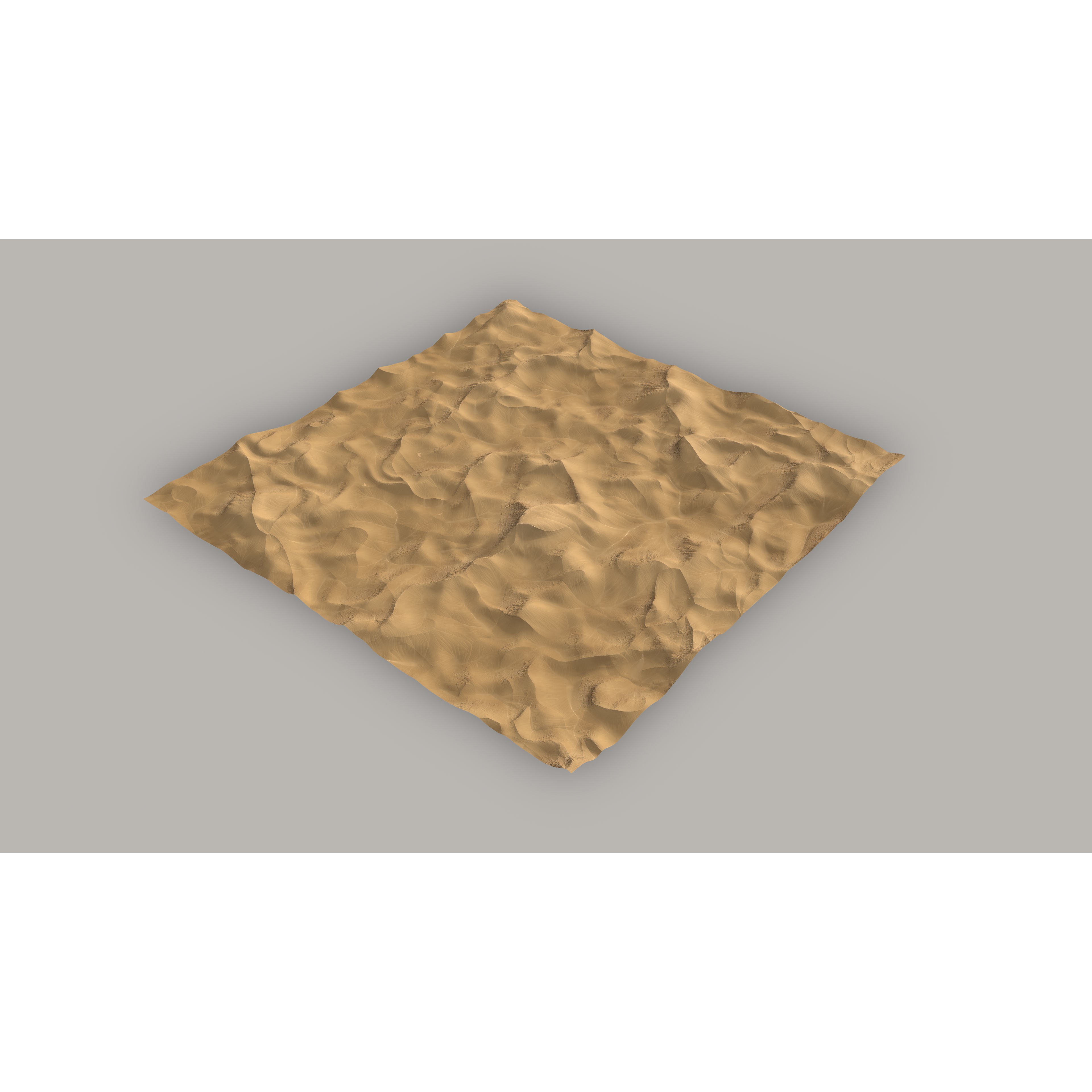 Desert Landscape - Low-Poly Game-Ready 3D Model - View 13