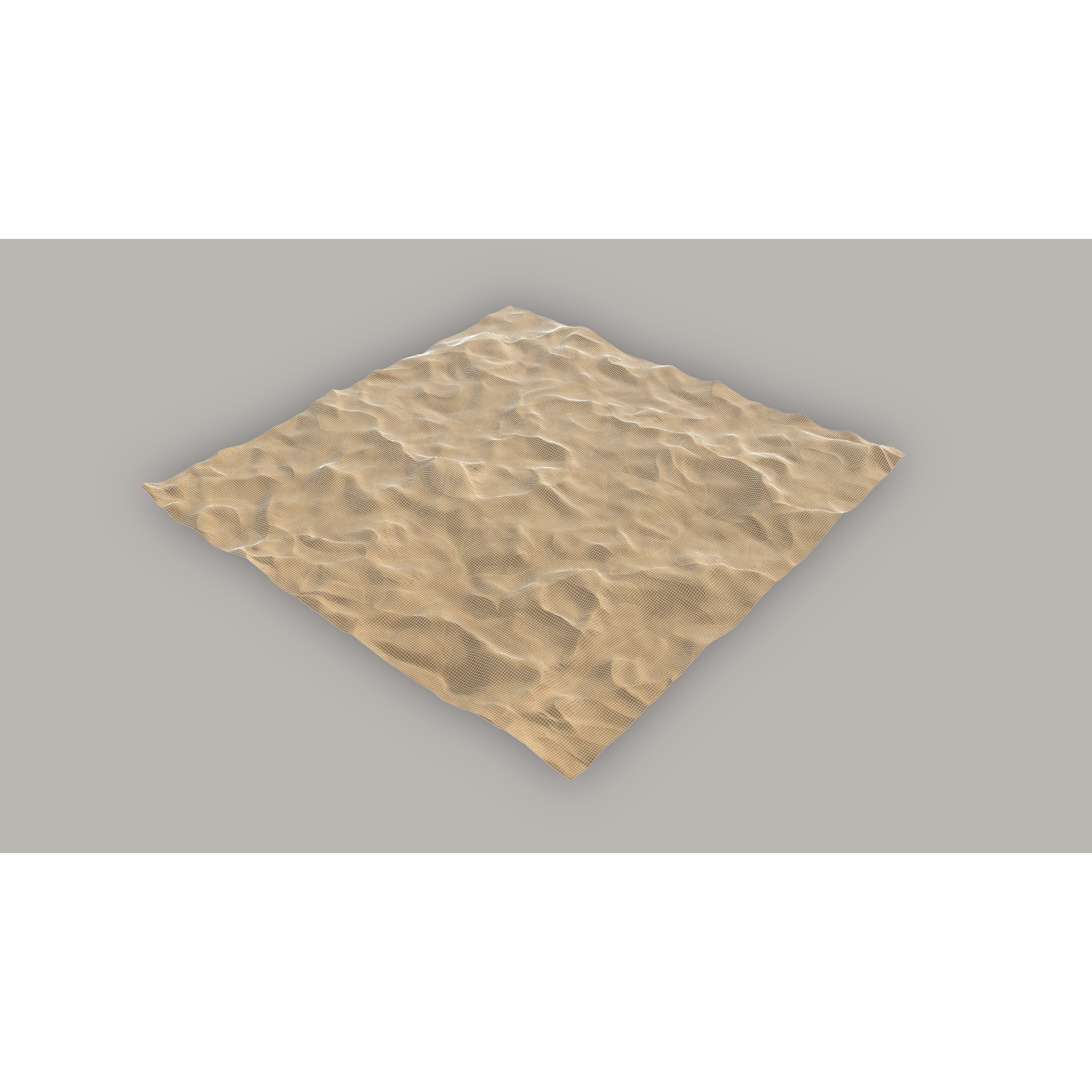 Desert Landscape - Low-Poly Game-Ready 3D Model - View 14