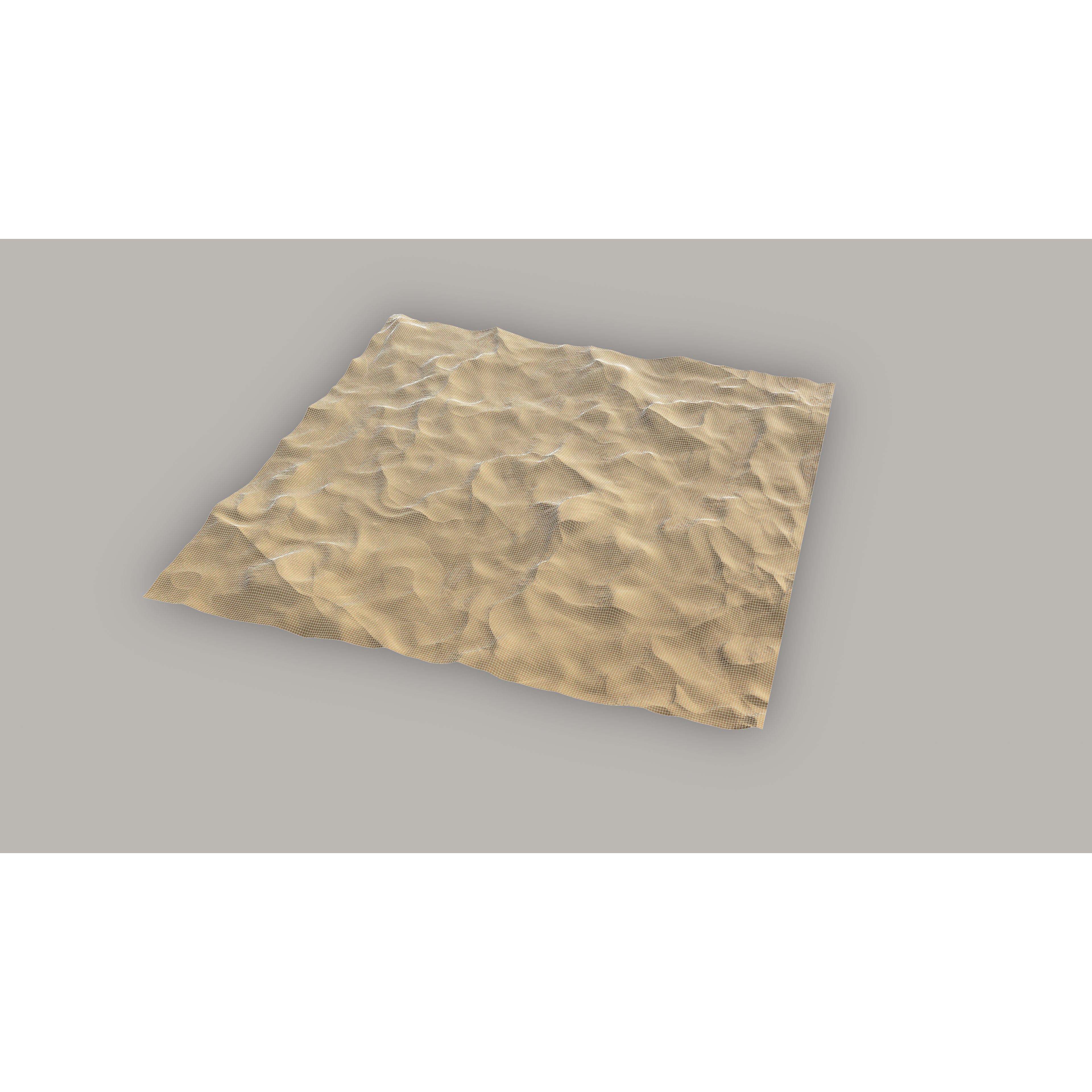 Desert Landscape - Low-Poly Game-Ready 3D Model - View 15