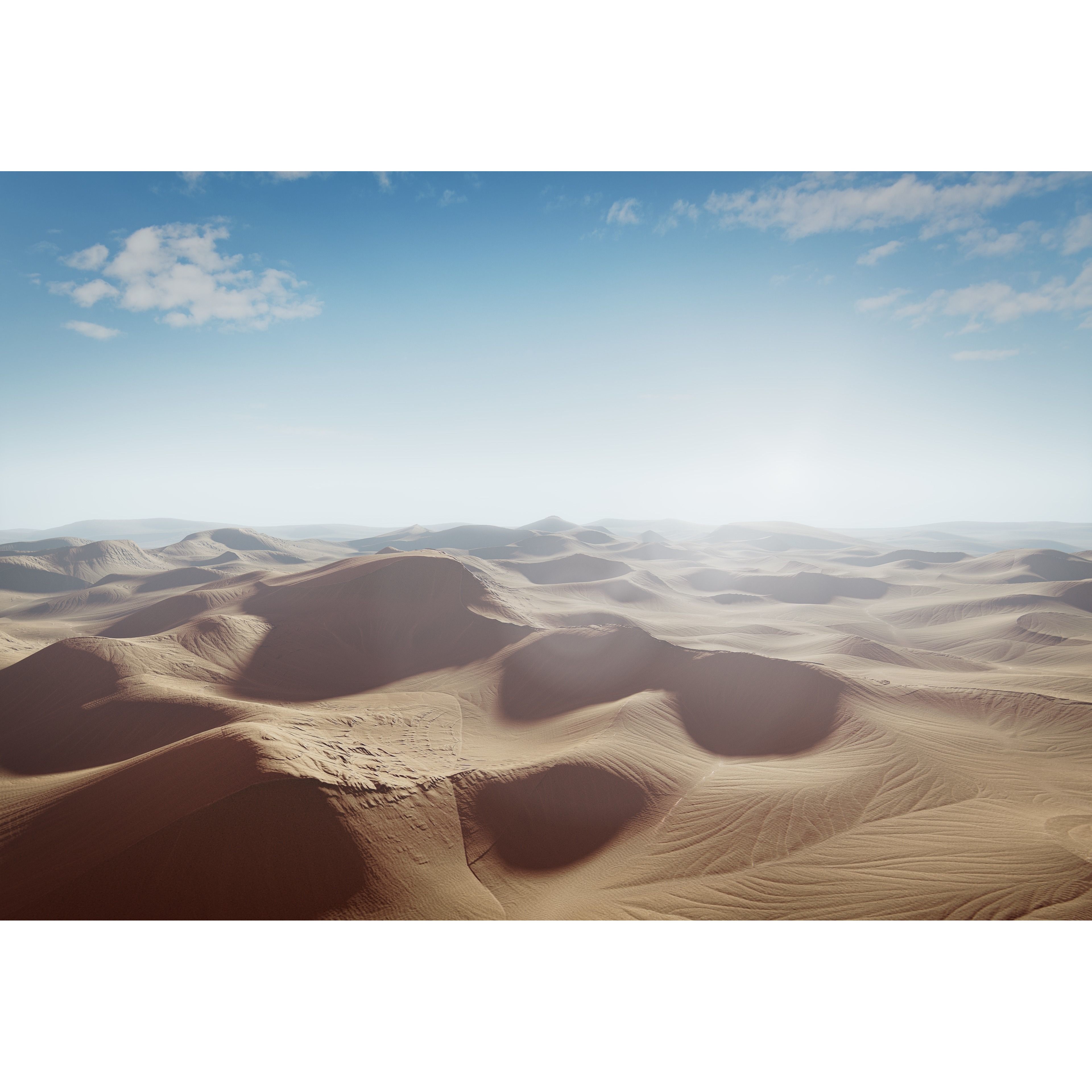 Desert Landscape - Low-Poly Game-Ready 3D Model - View 3