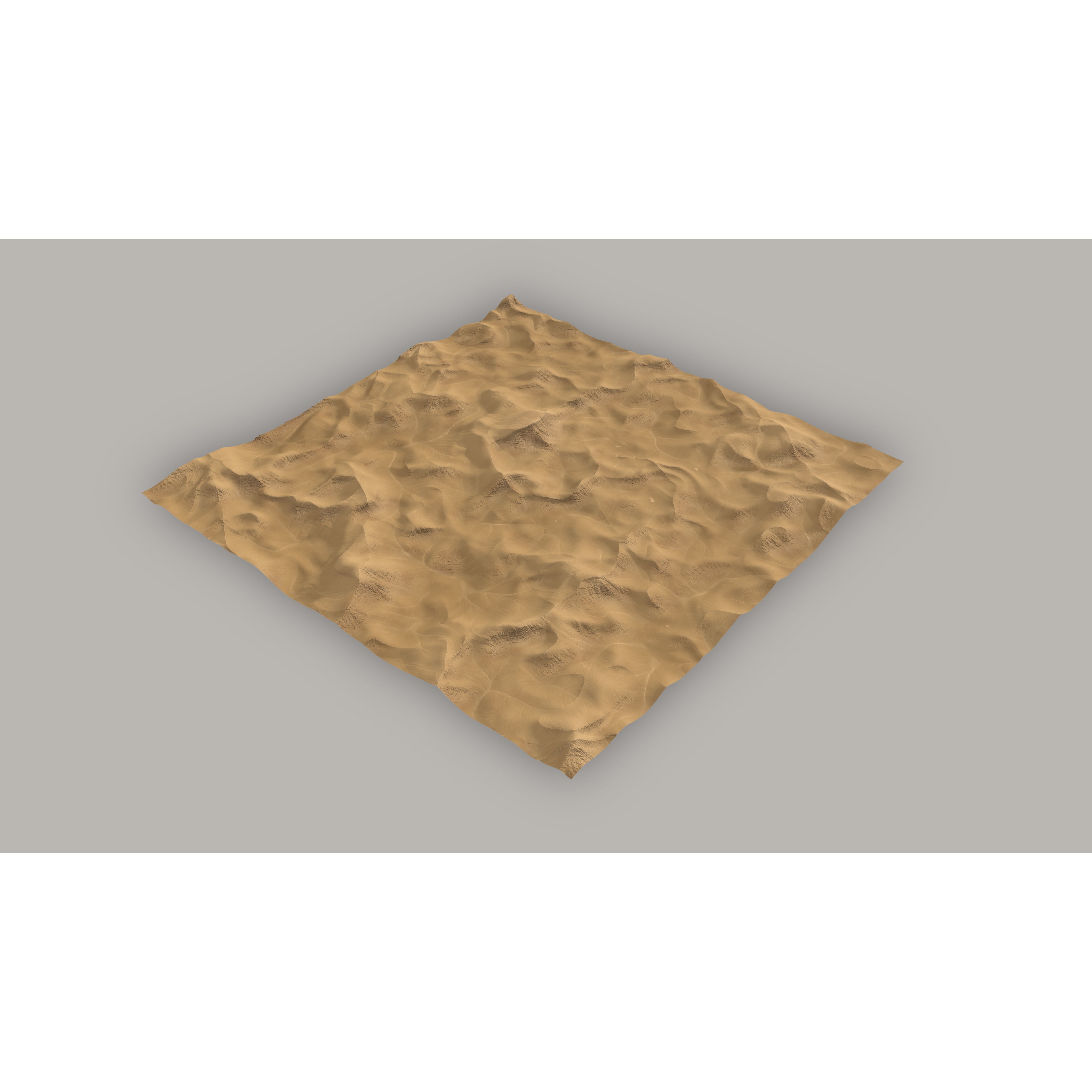 Desert Landscape - Low-Poly Game-Ready 3D Model - View 9