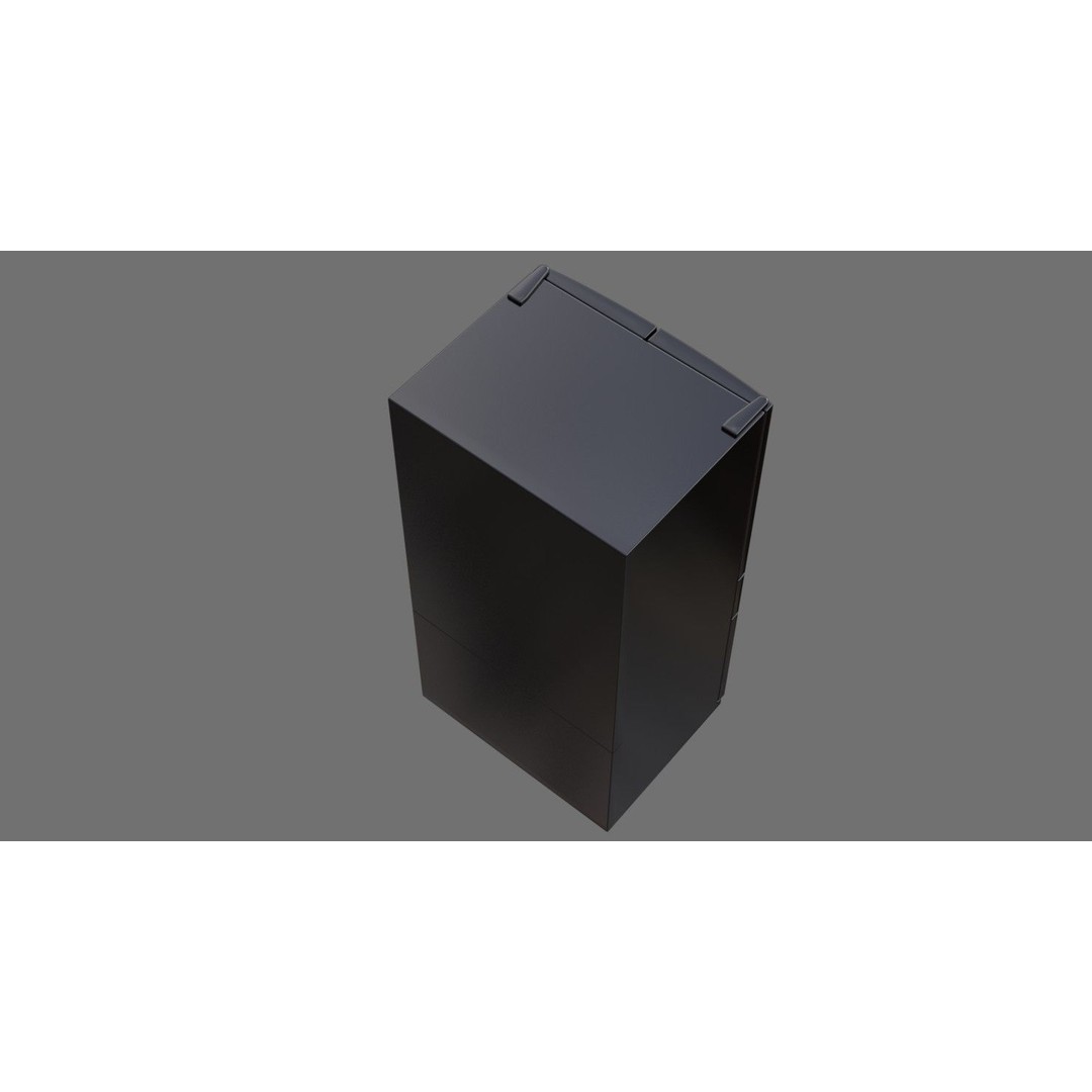 Refrigerator 3D Model – Low Poly Game Asset, PBR Textures, FBX - View 4