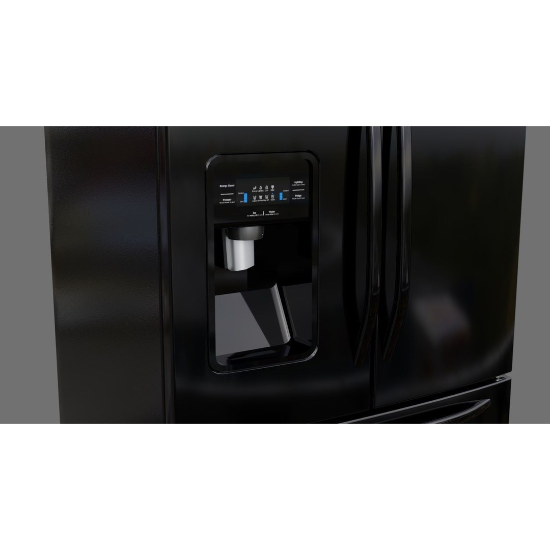 Refrigerator 3D Model – Low Poly Game Asset, PBR Textures, FBX - View 7
