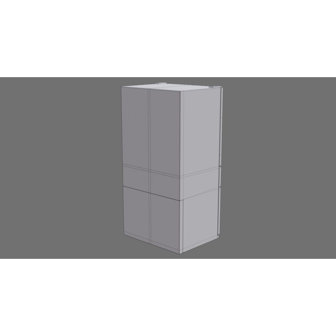 Refrigerator 3D Model – Low Poly Game Asset, PBR Textures, FBX - View 9