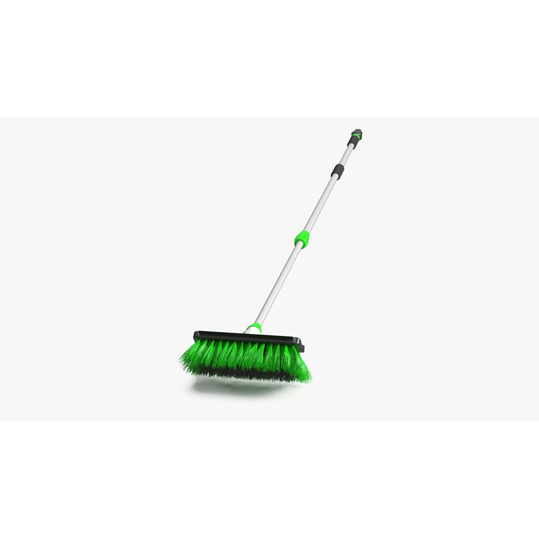 Extended Flow-Through Wash Brush 3D Model – PBR Textured Cleaning Tool, FBX - View 3