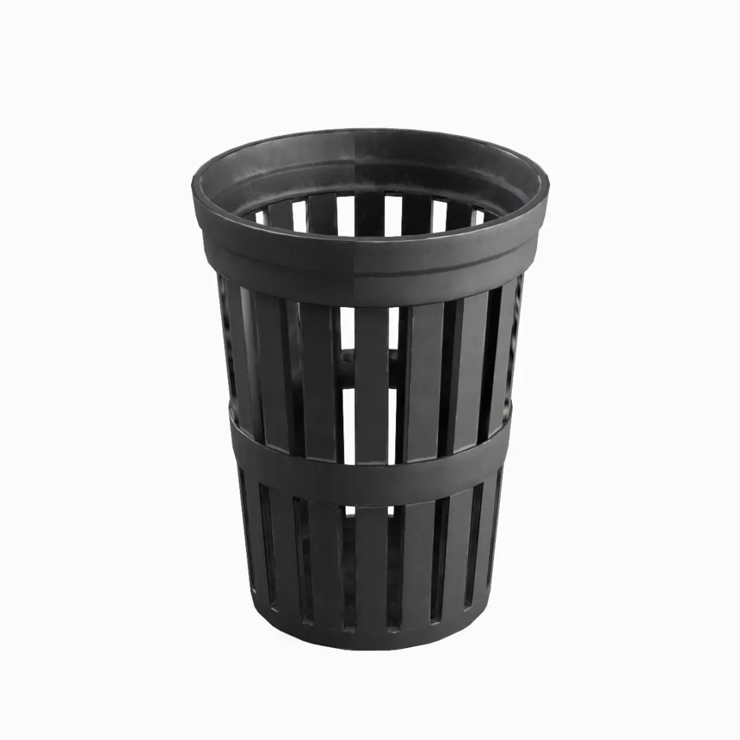 Street Trash Can Set 3D Model – Low Poly Game Asset, FBX, PBR - View 37