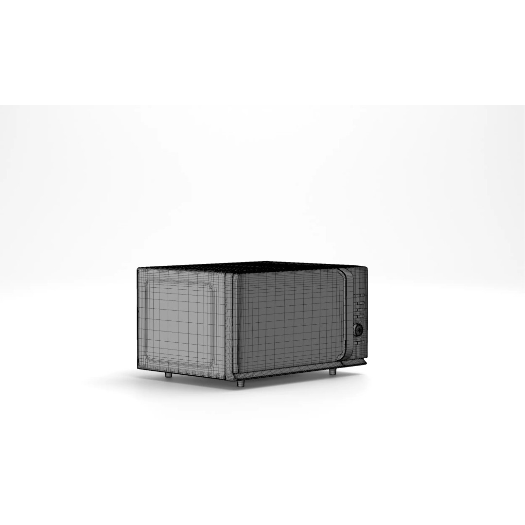 Countertop Microwave Oven 3D Model – Modern Kitchen Appliance, FBX - View 5