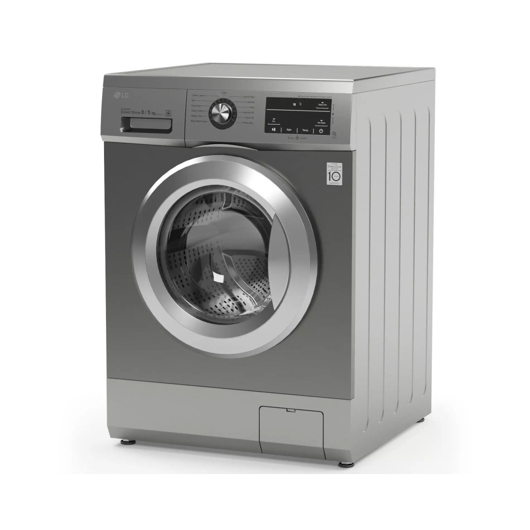 LG Washing Machine 3D Model – High Poly Appliance, FBX & OBJ Formats - View 2