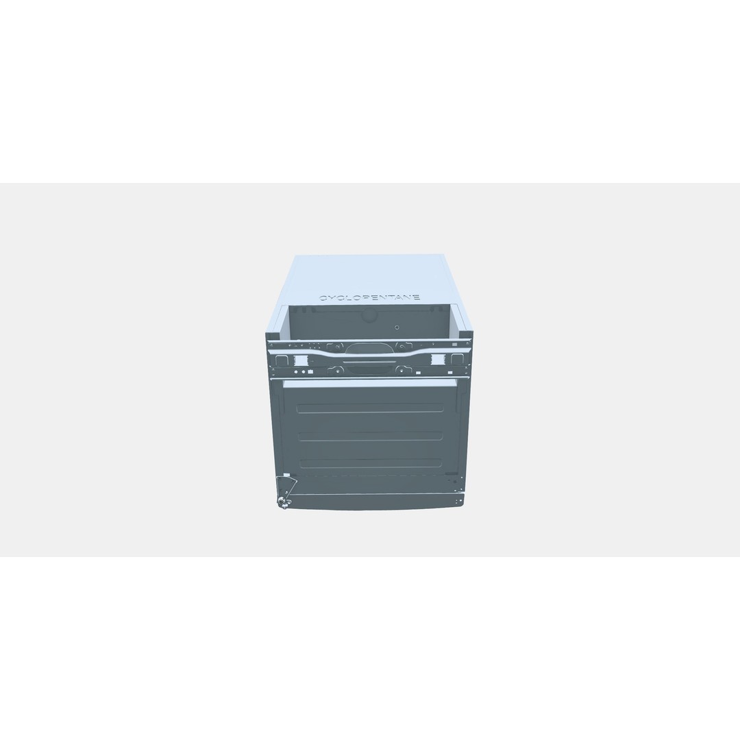 LAGAN Fridge 3D Model – Low Poly Kitchen Appliance, FBX - View 8