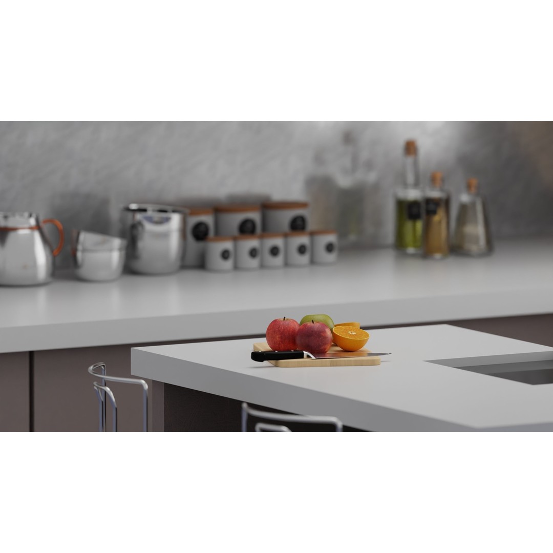 Kitchen Interior 3D Model – Isometric Design, Blender, FBX, OBJ - View 5