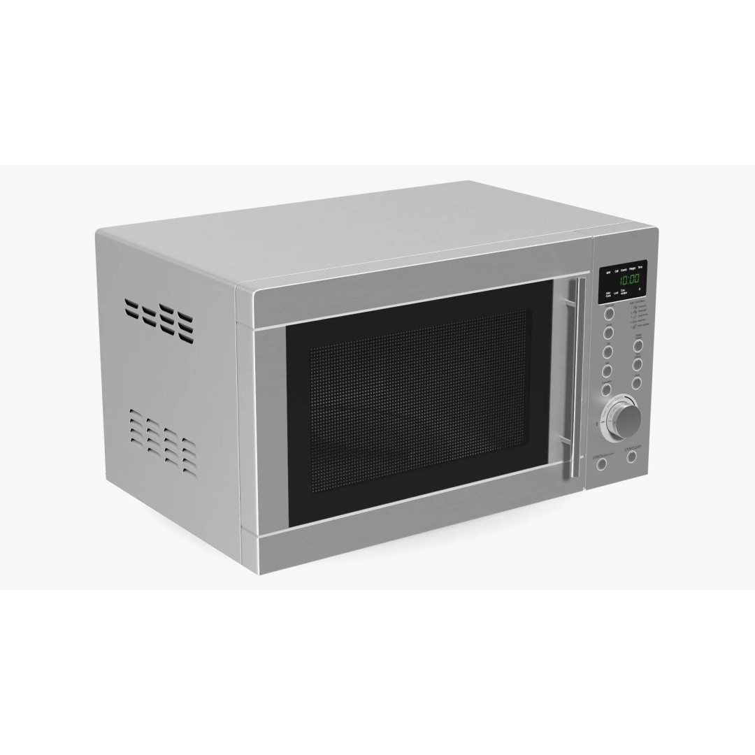 Countertop Microwave Oven 3D Model – High Poly Kitchen Appliance, PBR Textures - View 2