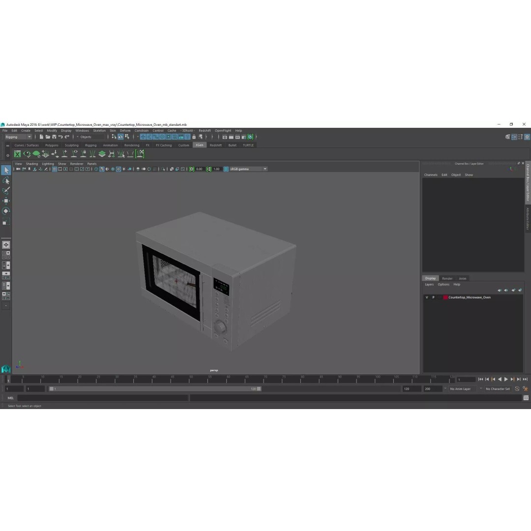 Countertop Microwave Oven 3D Model – High Poly Kitchen Appliance, PBR Textures - View 27