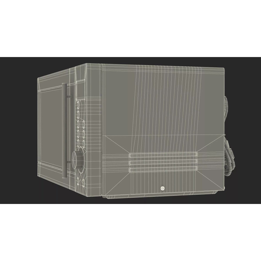 Countertop Microwave Oven 3D Model – High Poly Kitchen Appliance, PBR Textures - View 31