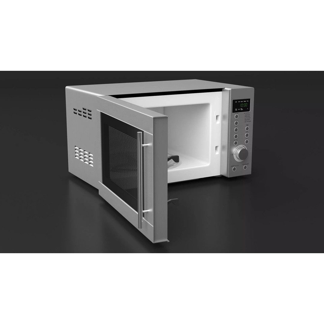 Countertop Microwave Oven 3D Model – High Poly Kitchen Appliance, PBR Textures - View 9