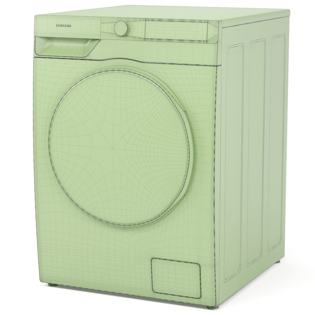 SAMSUNG Washing Machine 3D Model – High Poly PBR Asset, FBX/OBJ