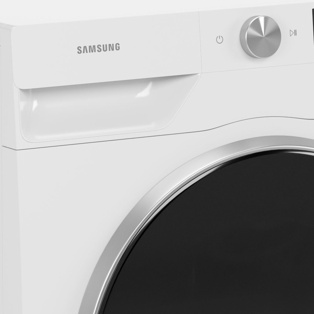 SAMSUNG Washing Machine 3D Model – High Poly PBR Asset, FBX/OBJ - View 4