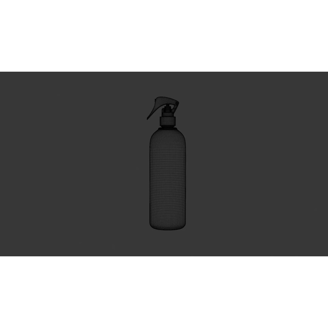 Ant Killer Spray Bottle 3D Model – Realistic Plastic Design, FBX - View 11