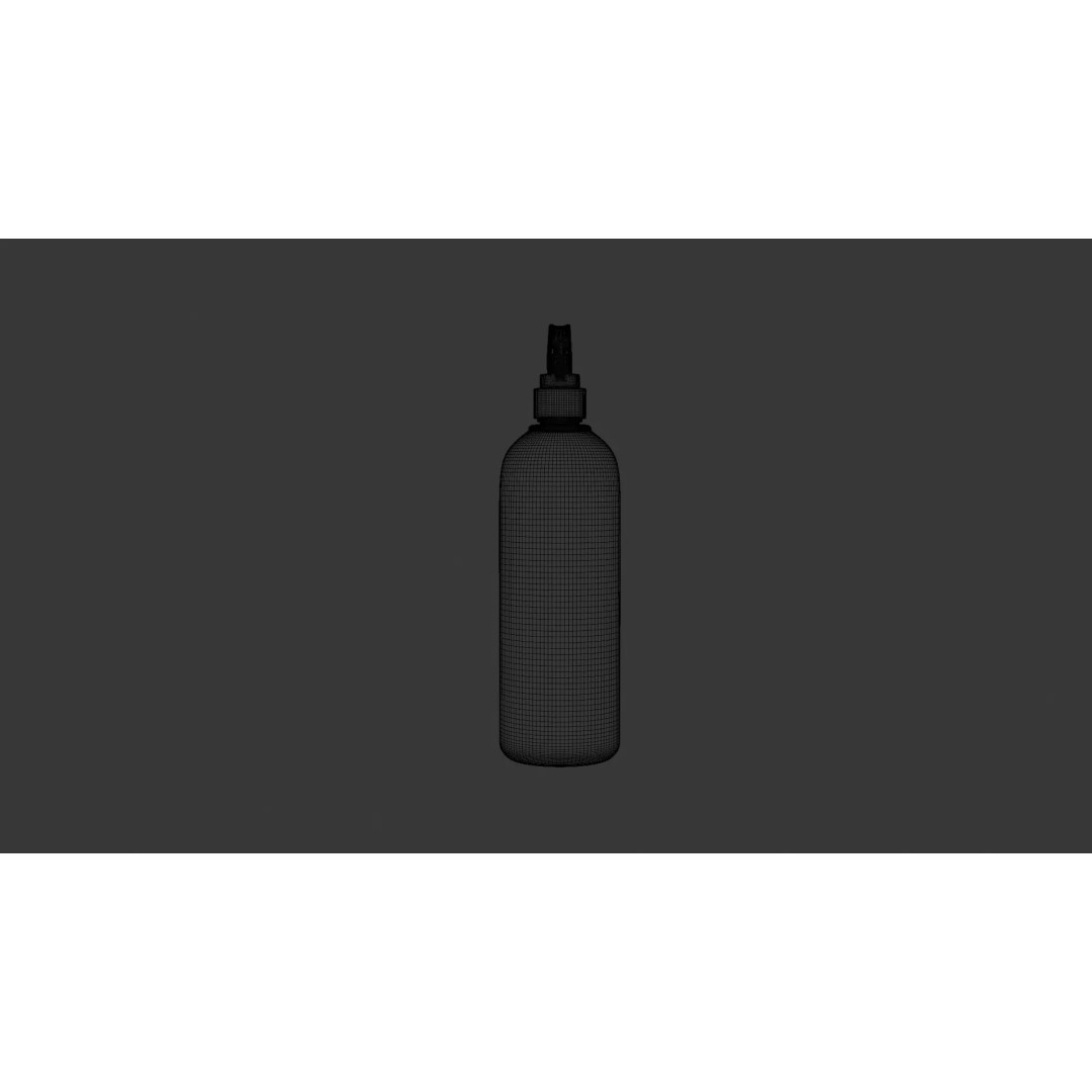 Ant Killer Spray Bottle 3D Model – Realistic Plastic Design, FBX - View 12