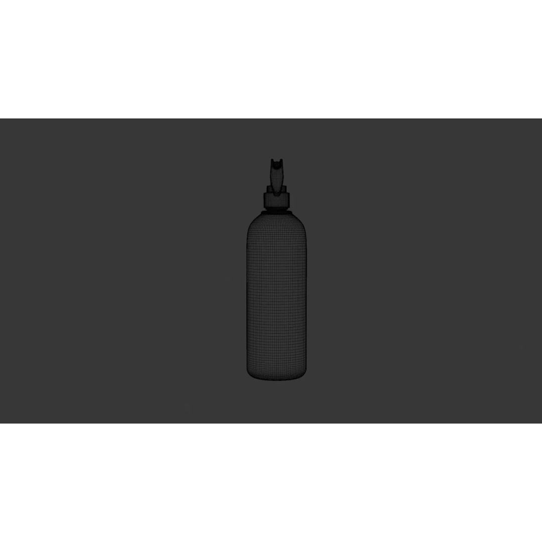 Ant Killer Spray Bottle 3D Model – Realistic Plastic Design, FBX - View 13