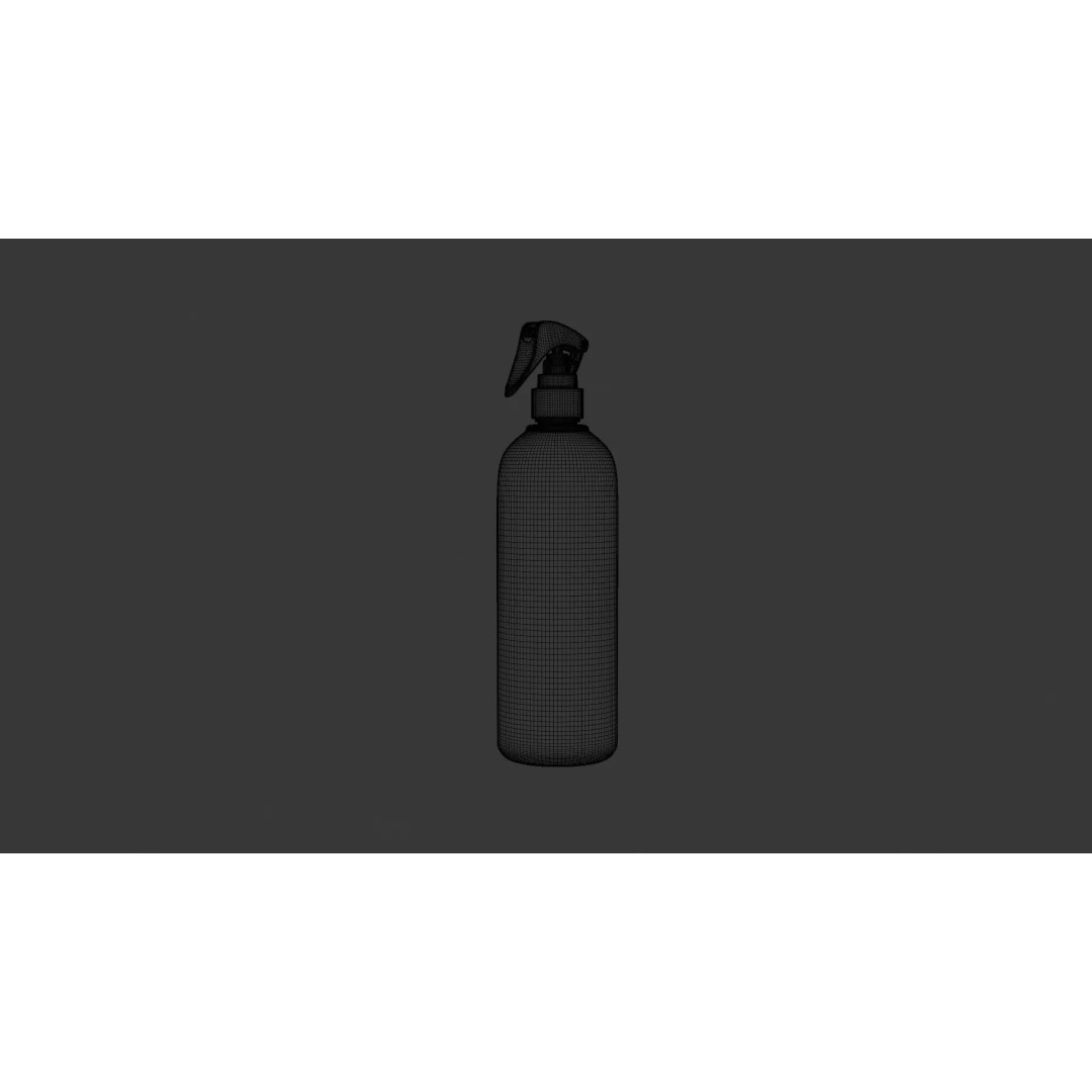 Ant Killer Spray Bottle 3D Model – Realistic Plastic Design, FBX - View 14