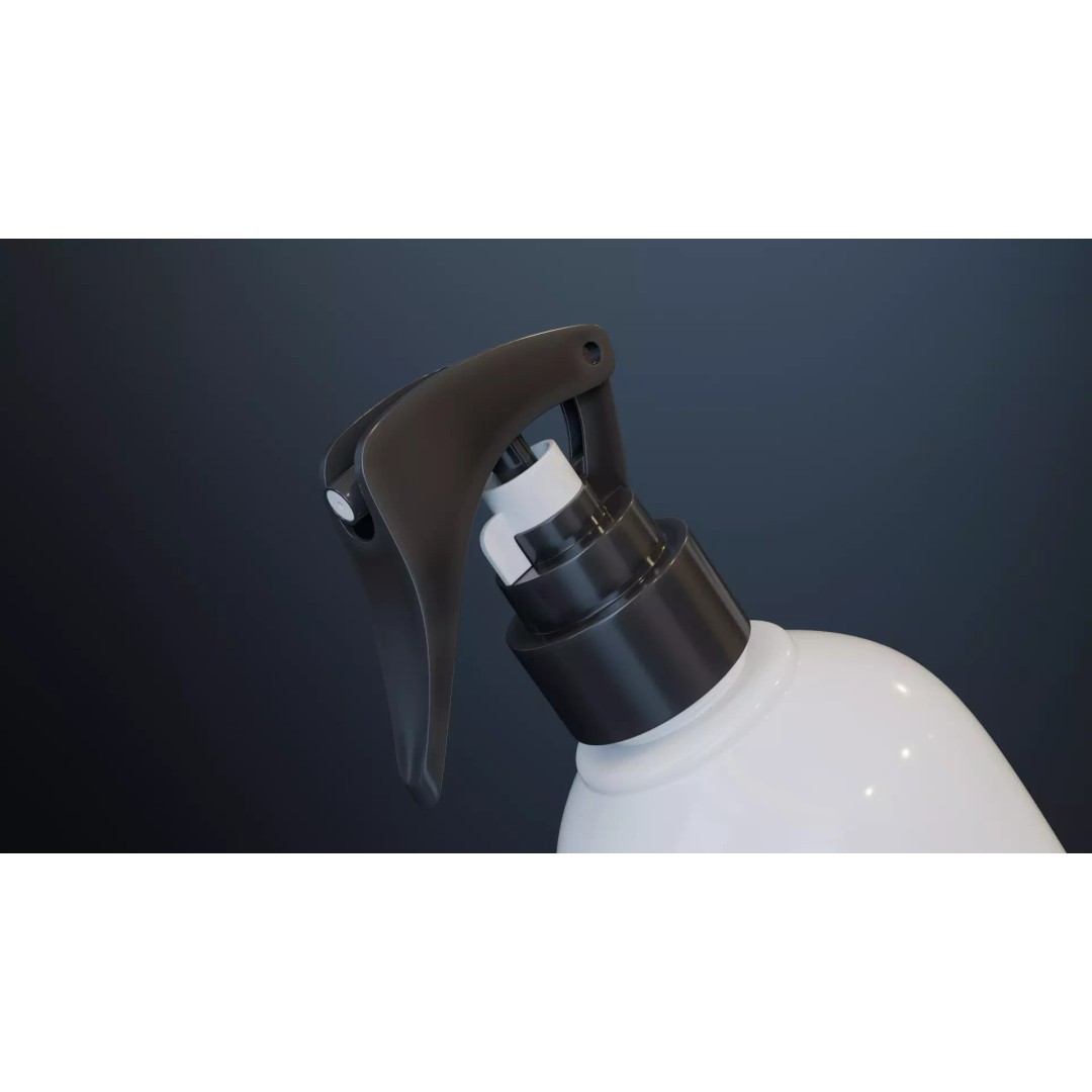 Ant Killer Spray Bottle 3D Model – Realistic Plastic Design, FBX - View 6