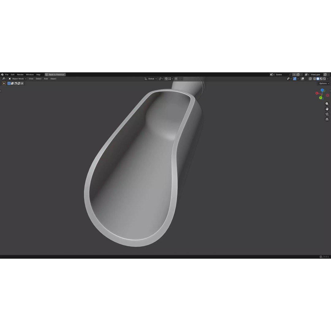 Wood Scoop 3D Model – Low Poly PBR Kitchenware, FBX, OBJ - View 22