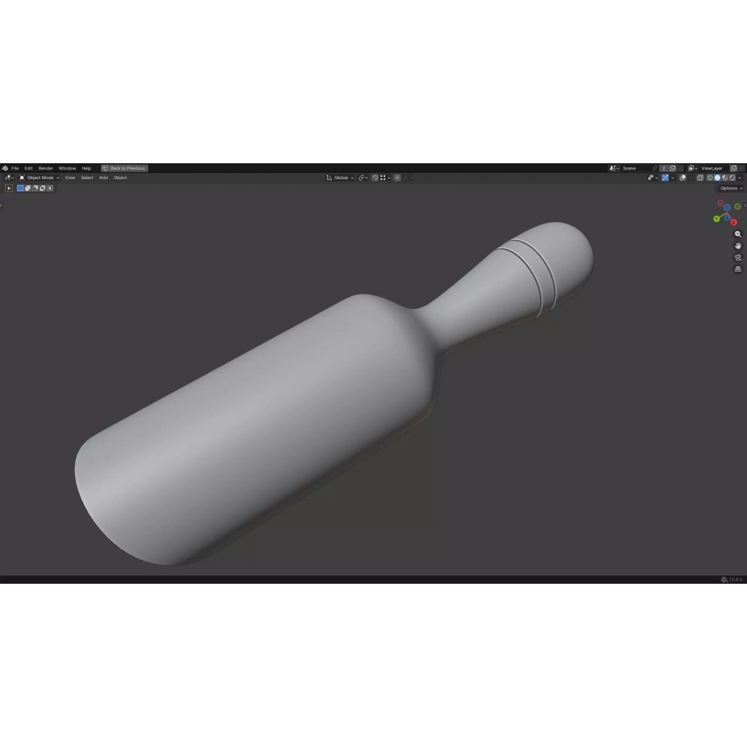 Wood Scoop 3D Model – Low Poly PBR Kitchenware, FBX, OBJ - View 25