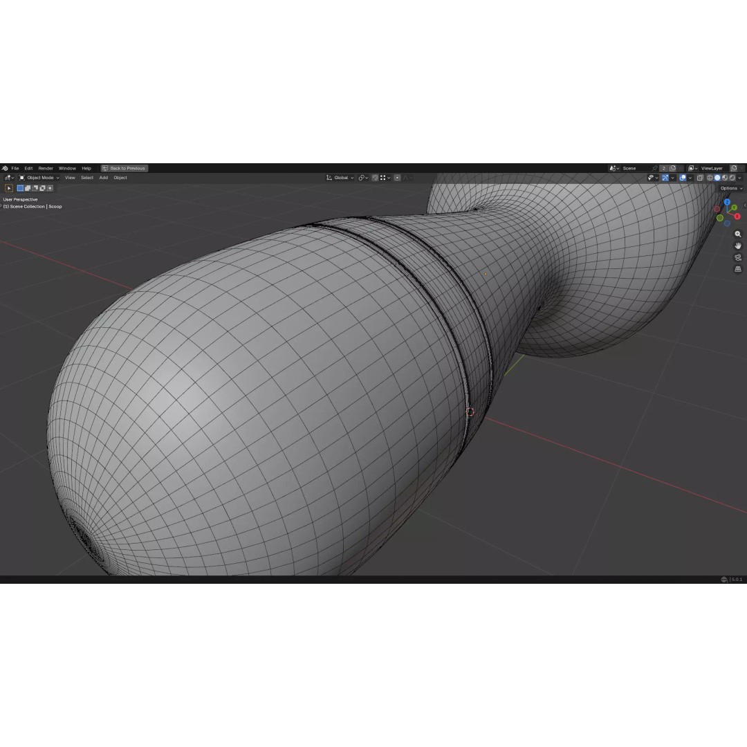 Wood Scoop 3D Model – Low Poly PBR Kitchenware, FBX, OBJ - View 33