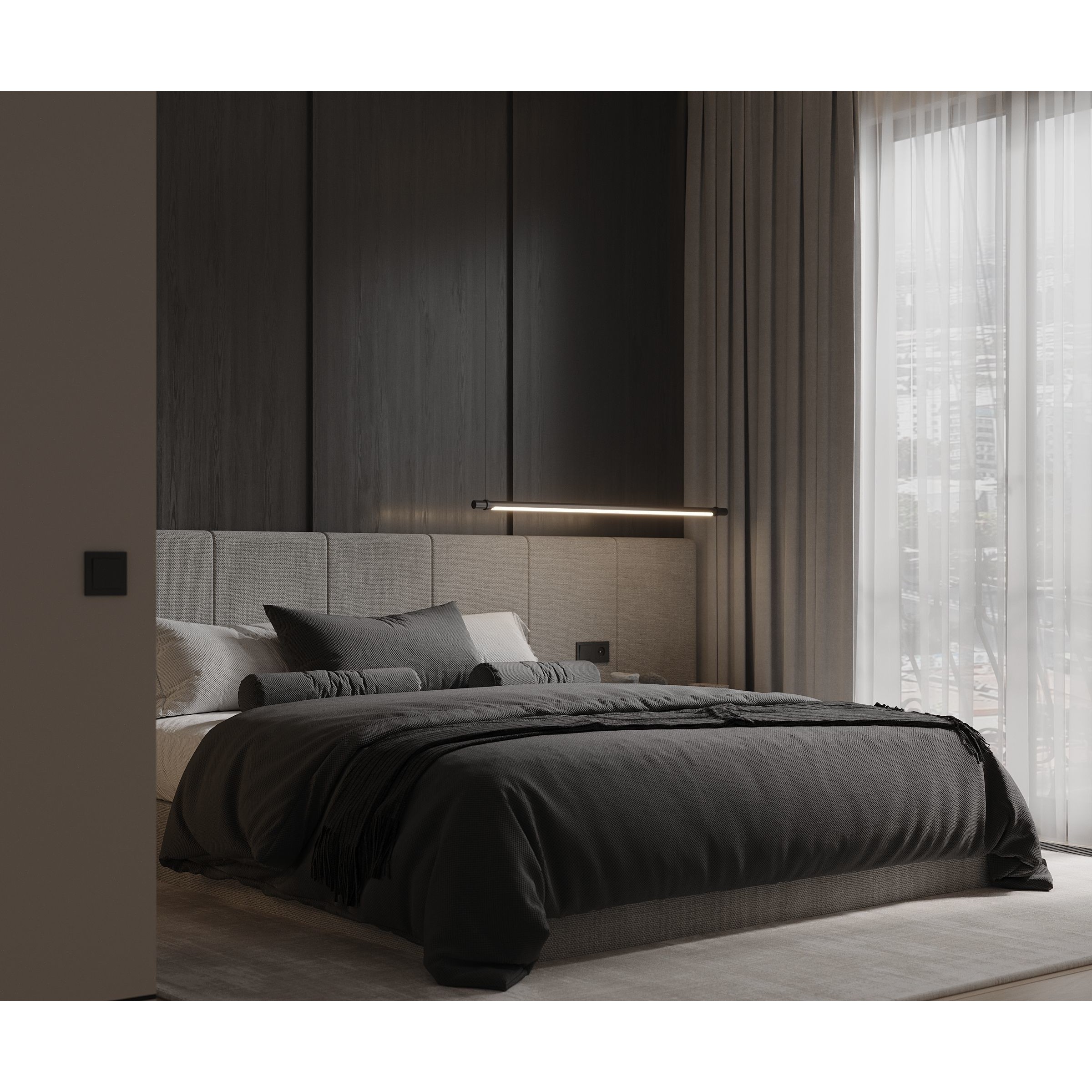 Interior Bedroom and Living Room - Game-Ready 3D Model - View 12
