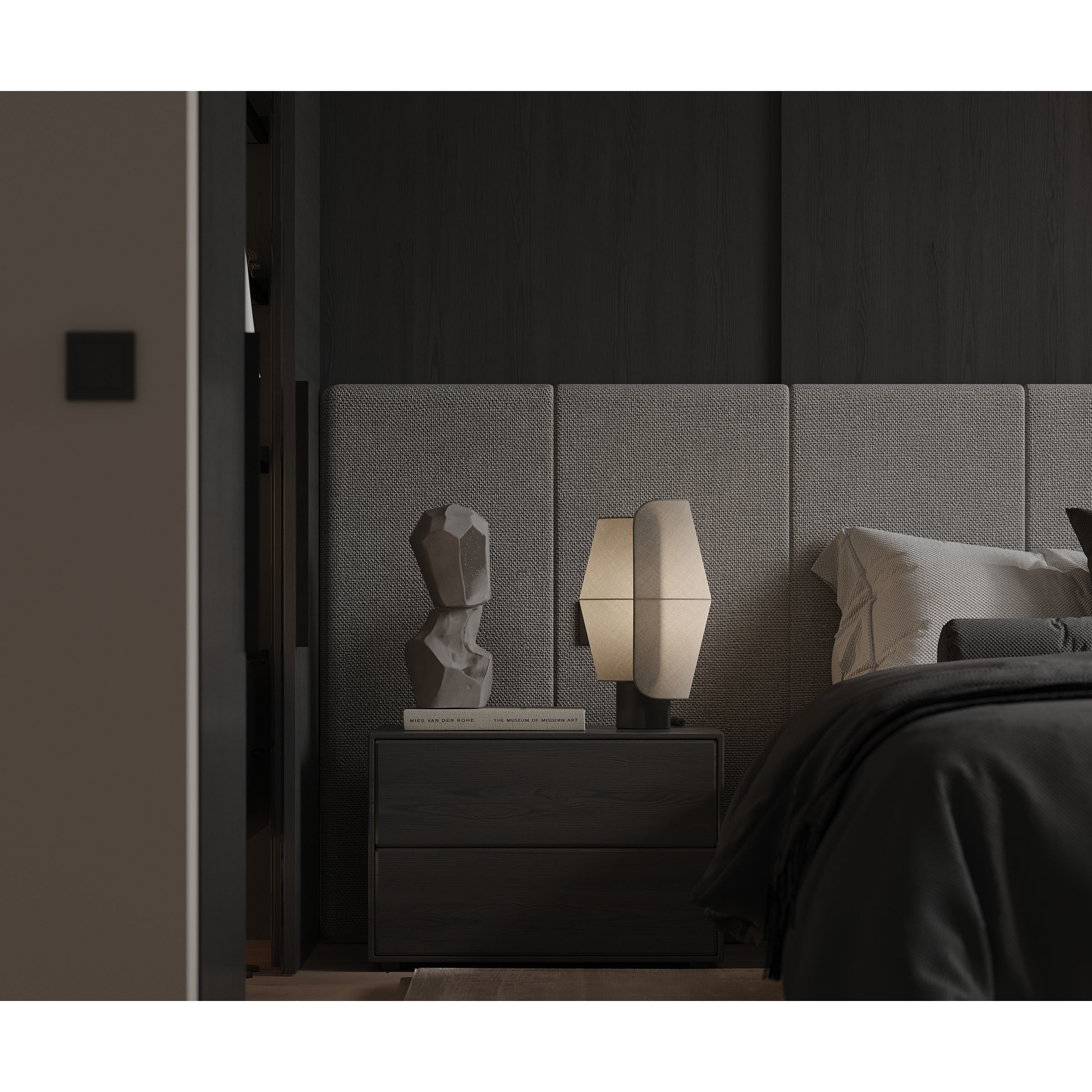 Interior Bedroom and Living Room - Game-Ready 3D Model - View 16