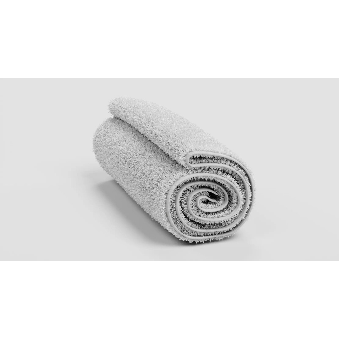 Rolled Towel 3D Model – Realistic Bathroom Linen, Blender PBR - View 5