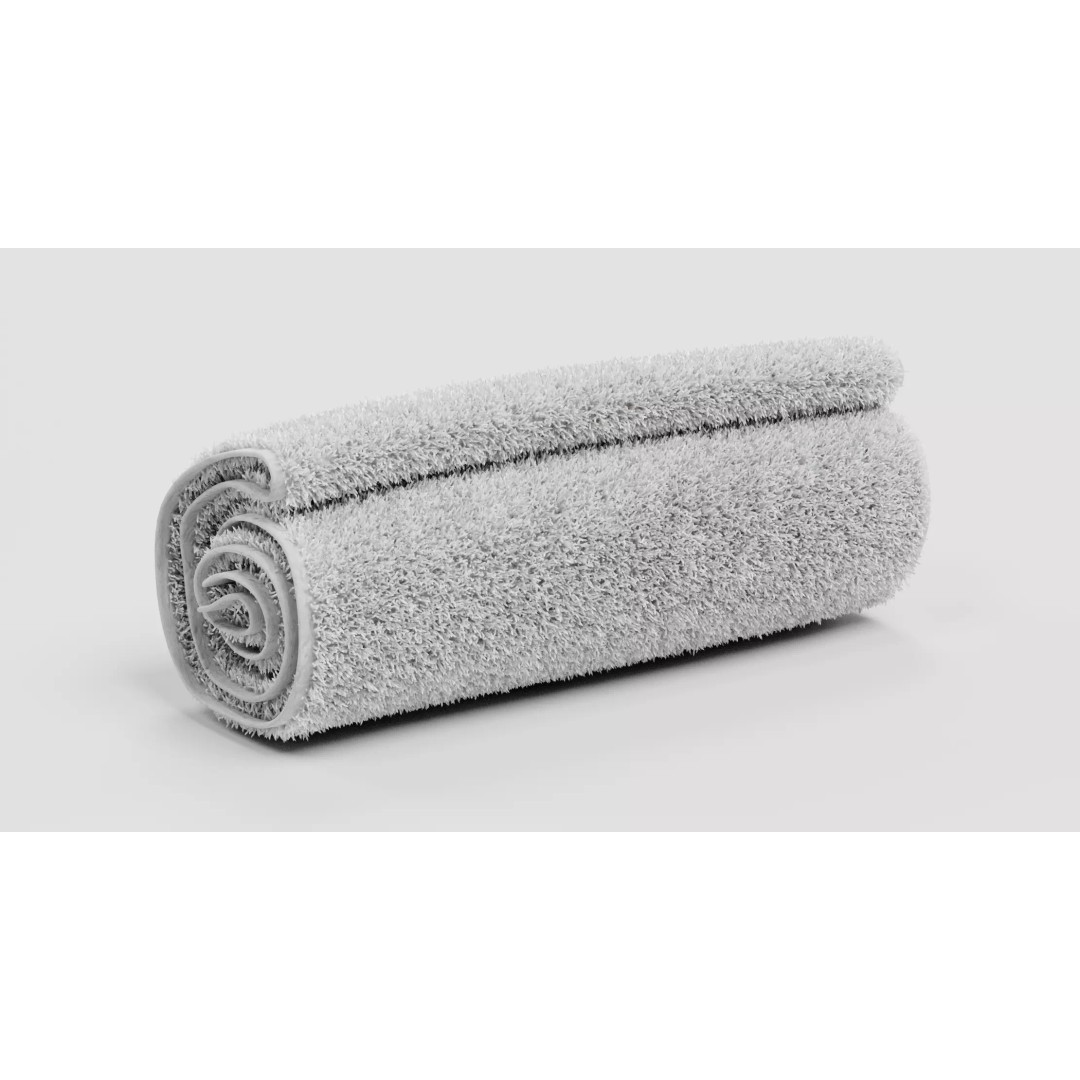 Rolled Towel 3D Model – Realistic Bathroom Linen, Blender PBR - View 7