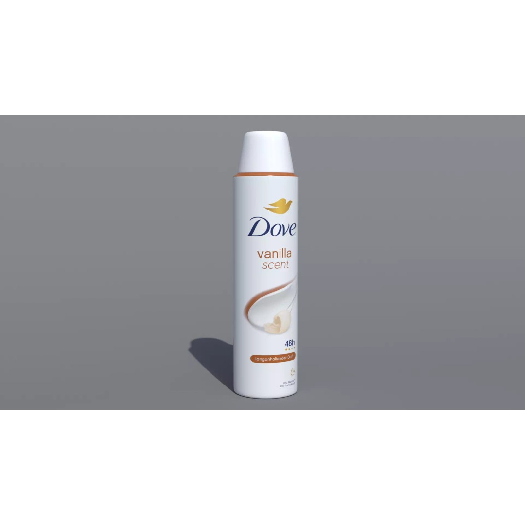 Dove Vanilla Scent Deodorant 3D Model – PBR Polygon Mesh, OBJ, FBX - View 2
