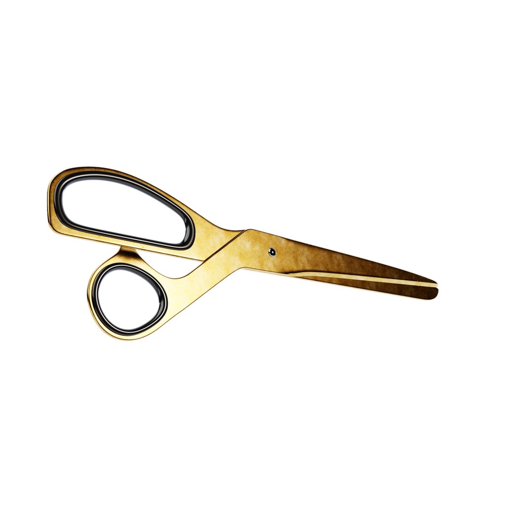 Brass Scissors 3D Model – High Poly PBR Asset, FBX - View 10