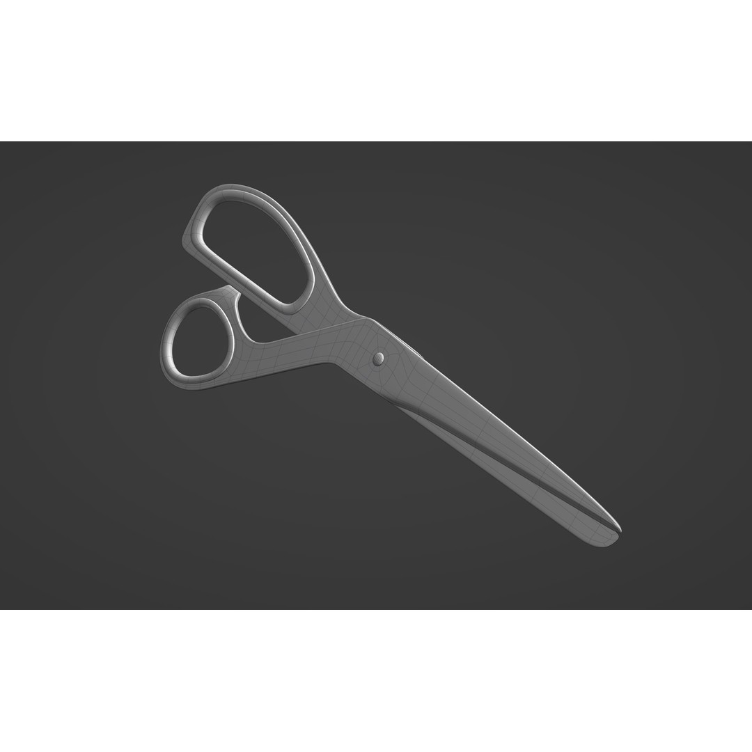 Brass Scissors 3D Model – High Poly PBR Asset, FBX - View 12