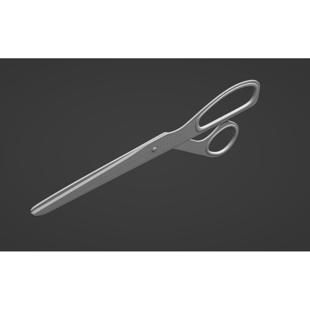 Brass Scissors 3D Model – High Poly PBR Asset, FBX - View 14