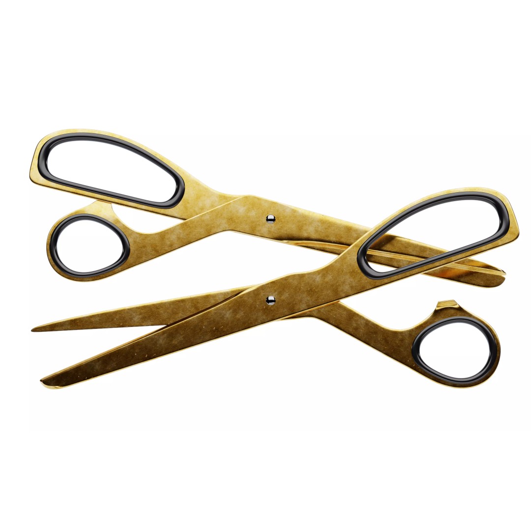 Brass Scissors 3D Model – High Poly PBR Asset, FBX - View 2