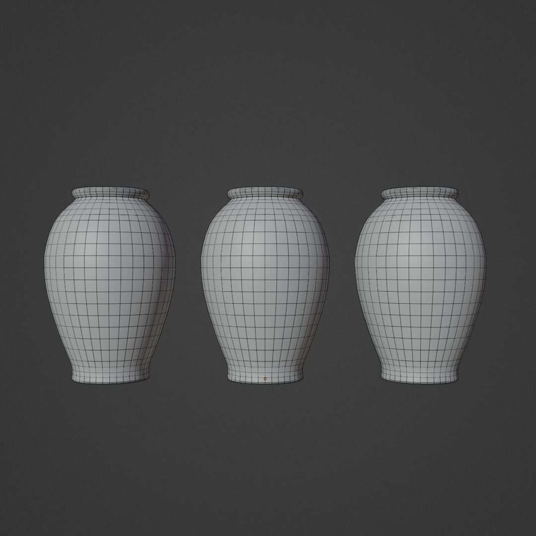 Decorative Vase 3D Model – Low Poly Game Ready, FBX