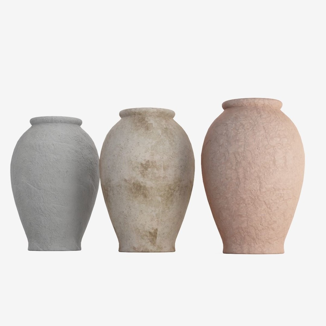Decorative Vase 3D Model – Low Poly Game Ready, FBX - View 10