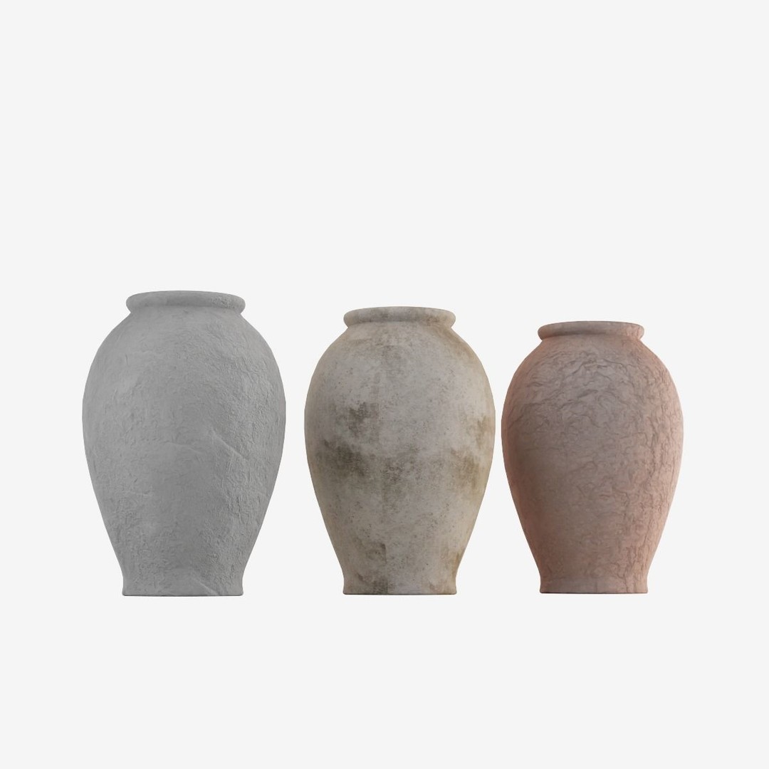Decorative Vase 3D Model – Low Poly Game Ready, FBX - View 12