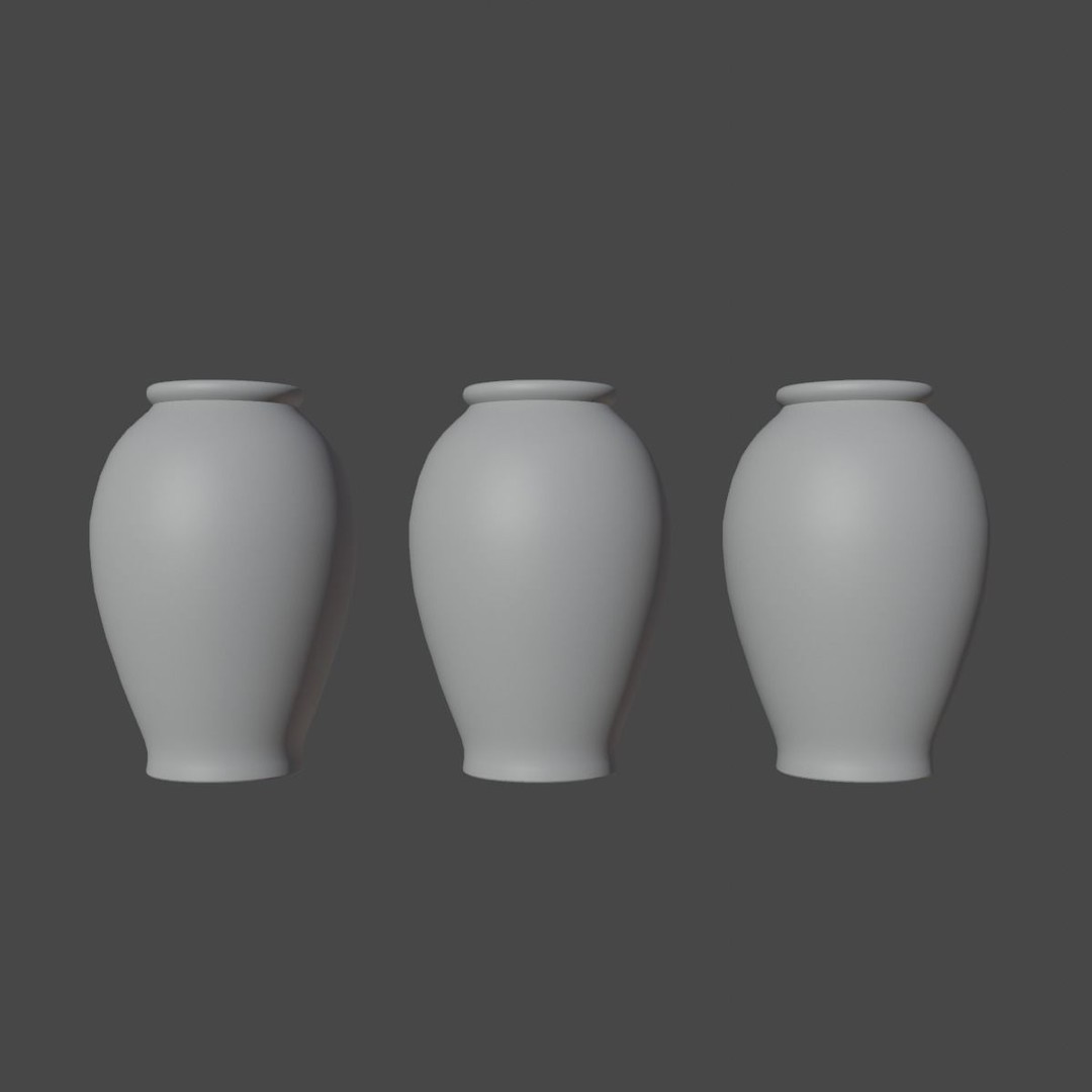 Decorative Vase 3D Model – Low Poly Game Ready, FBX - View 14