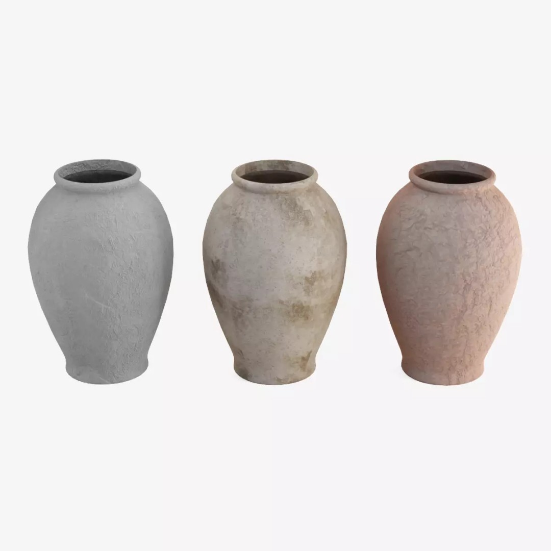 Decorative Vase 3D Model – Low Poly Game Ready, FBX - View 2